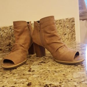 Chestnut Suede Bootie